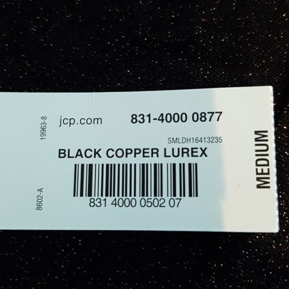 Worthington women's size Medium copper metallic sweater, New - Picture 3 of 5